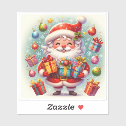 Sticker Happy Holidays With a Christmas Sticker! (Feuille)