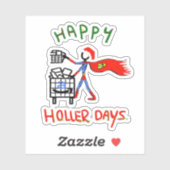 Sticker Happy Hollerdays 8 - trier de commande. (Feuille)