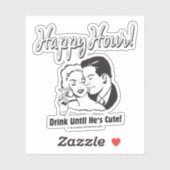 Sticker Happy Hour : Boire jusqu'à ce qu'il soit mignon (Feuille)