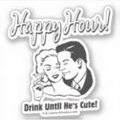 Sticker Happy Hour : Boire jusqu'à ce qu'il soit mignon (Devant)