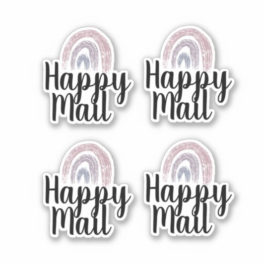 Sticker Happy Mail Rainbow Business Packaging Planner (Devant)
