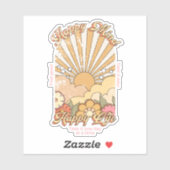 Sticker Happy Mind Happy Life Hippy Vibes Super (Feuille)