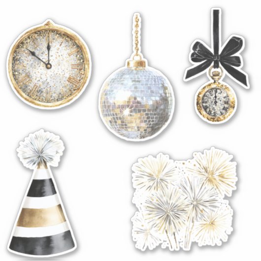 Sticker Happy New Year Celebration (Devant)