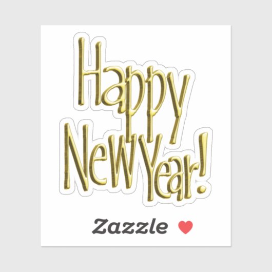 Sticker Happy New Years (Feuille)