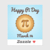 Sticker Happy Pi Day Vinyl (Feuille)