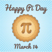 Sticker Happy Pi Day Vinyl (Devant)