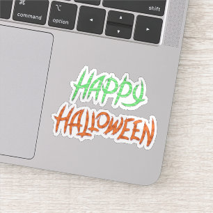 Sticker Happy police autocollante halloween