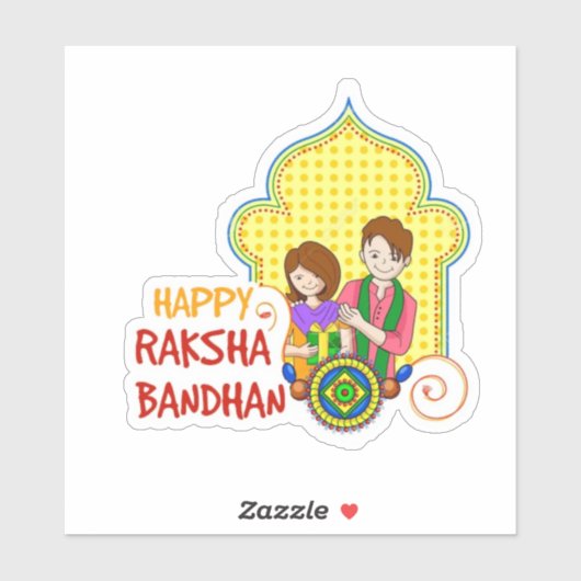 Sticker Happy Raksh Bandhan (Feuille)