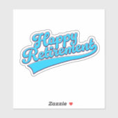 Sticker Happy Retirement Blue édition (Feuille)