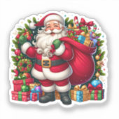 Sticker Happy Santa Claus Christmas (Recto)