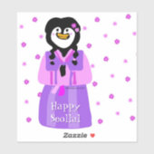 Sticker Happy Seollal Penguin (Feuille)