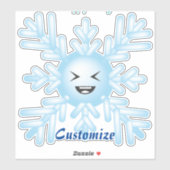 Sticker Happy Snowflake Emoticon Thunder_Cove (Feuille)