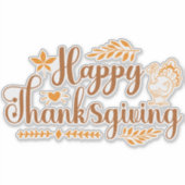 Sticker Happy Thanksgiving (Devant)