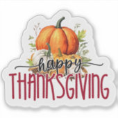 Sticker Happy Thanksgiving (Devant)
