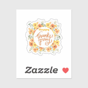 Sticker Happy Thanksgiving