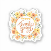 Sticker Happy Thanksgiving (Recto)
