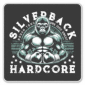 STICKER HARDCORE SILVERBACK GORILLA (Devant)