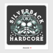 STICKER HARDCORE SILVERBACK GORILLA (Feuille)