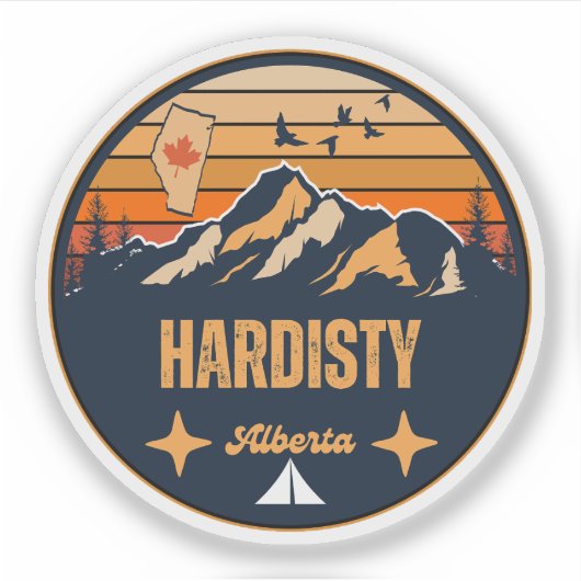 Sticker Hardisty (Alberta) (Devant)