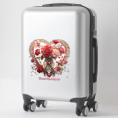 Sticker "Harmonie du pétale d'or" (Sur valise)
