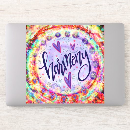Sticker Harmonie Plutôt Floral Inspirant Inspiriity (Ordinateur)