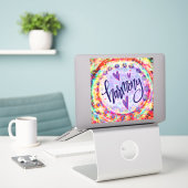 Sticker Harmonie Plutôt Floral Inspirant Inspiriity (Ordinateur portable sur le bureau)