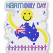 Sticker Harmony Day Australie (Devant)