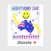 Sticker Harmony Day Australie (Feuille)