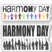 Sticker Harmony day, Australie (Devant)