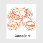 Sticker Harnais escalade (Feuille)