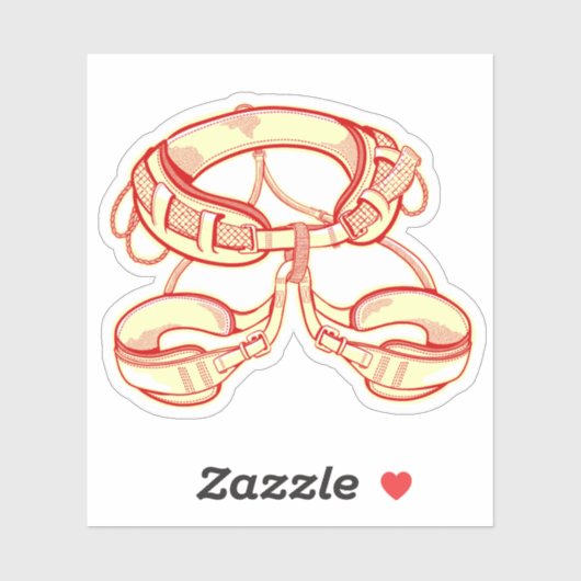 Sticker Harnais escalade (Feuille)