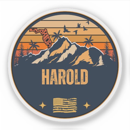 Sticker Harold, Floride (Devant)