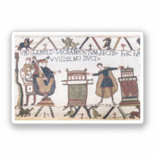 Sticker Harold jurant serment sur des reliques saintes