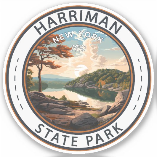 Sticker Harriman State Park New York Badge (Devant)