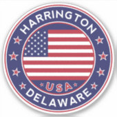 Sticker Harrington Delaware, Harrington (Devant)