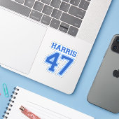 STICKER HARRIS 47 (Ordinateur portable avec iPhone)