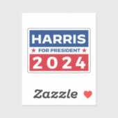 Sticker Harris pour le président 2024 (Feuille)
