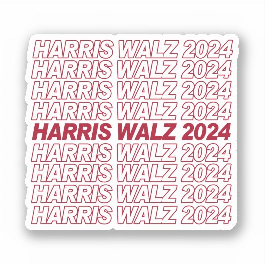Sticker Harris Walz 2024 (Devant)