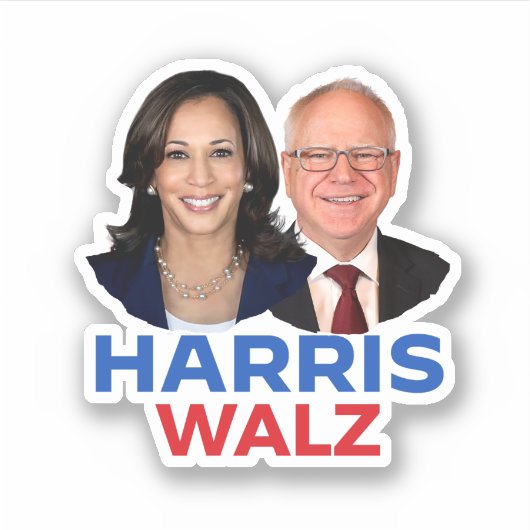 Sticker Harris Walz 2024 (Devant)
