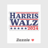 Sticker Harris Walz 2024 Président (Feuille)