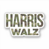 Sticker Harris Walz Camouflage 2024 (Devant)