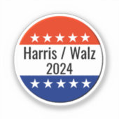 Sticker Harris Walz Élection 2024 (Recto)