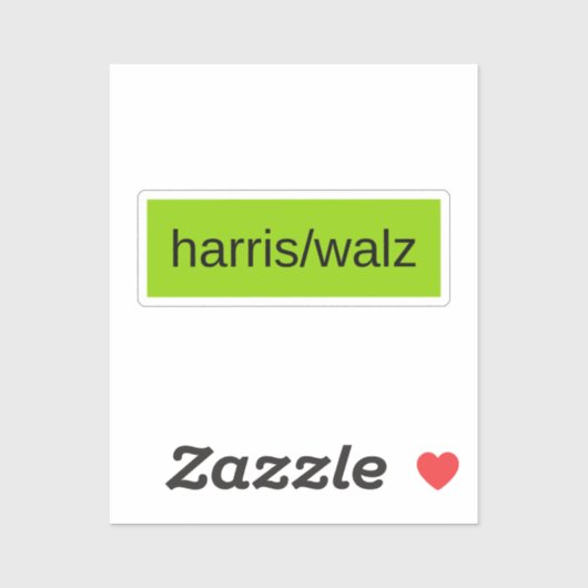 Sticker harris walz élection présidentielle 2024 à la mode (Feuille)