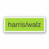 Sticker harris walz élection présidentielle 2024 à la mode (Recto)