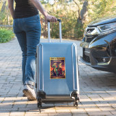 Sticker Harrison le Voyageur – Concept d'Esprit d'Aventure (Valise Insitu)