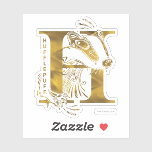 Sticker Harry Potter | Aguamenti HUFFLEPUFF™ Graphic (Feuille)