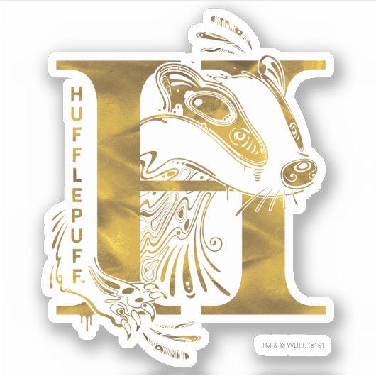 Sticker Harry Potter | Aguamenti HUFFLEPUFF™ Graphic (Devant)
