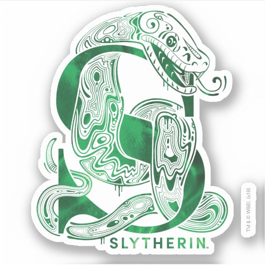Sticker Harry Potter | Aguamenti SLYTHERIN™ Graphique (Devant)