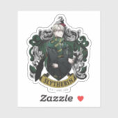 Sticker HARRY POTTER™ | Anime Blason de la Maison Draco Ma (Feuille)