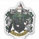 Sticker HARRY POTTER™ | Anime Blason de la Maison Draco Ma (Devant)